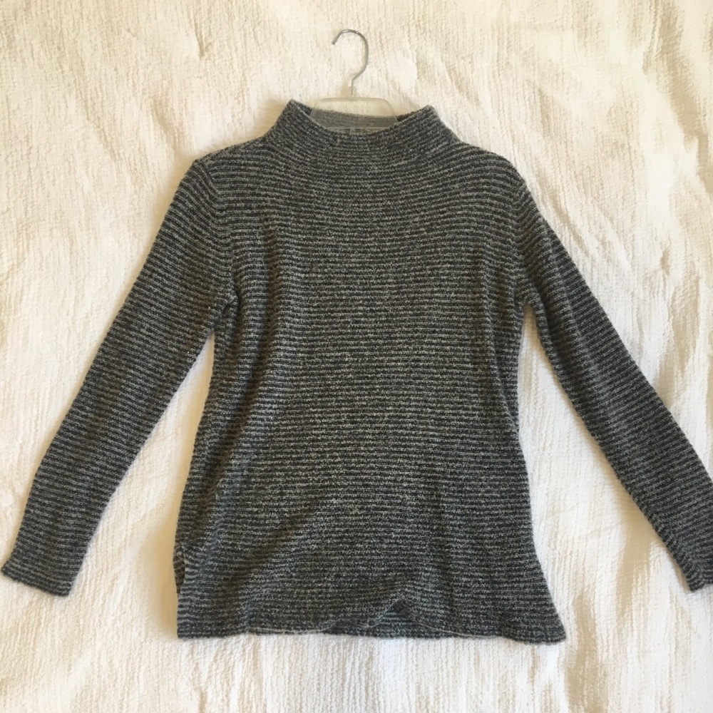 Grey Striped Sweater